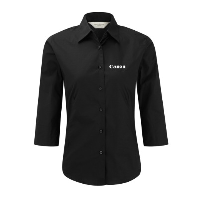 34SHIRT Black 3/4 Sleeve Shirt Female - Image 1