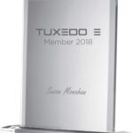 Award – Glass Block with Stand