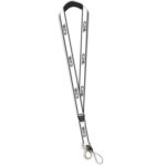 CPS White Premium Quality Lanyard with black backing tape