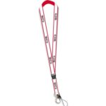 CPS White Premium Quality Lanyard with red backing tape