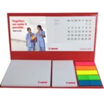 Hardcover Calendar with small notepad