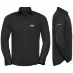 Black/White Long Sleeve Shirt Male